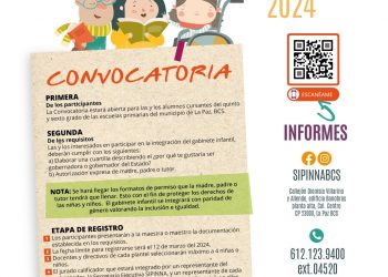 INVITA GOBIERNO DE BCS A FORMAR PARTE DEL PRIMER GABINETE INFANTIL 2024