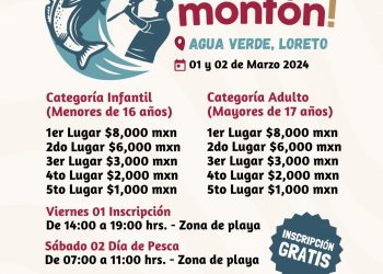 INVITAN A PARTICIPAR EN EL TORNEO DE ORILLA “ÉCHALE MONTÓN”, EN LORETO
