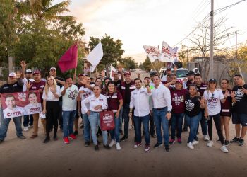 Manuel Cota y la 4T son bien recibidos en la colonia Calafia