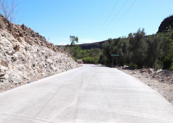 AVANZA EN 95% TRABAJOS DEL CAMINO DE SAN MIGUEL A SAN JOSÉ DE COMONDÚ, SE EJERCEN 33.7 MDP