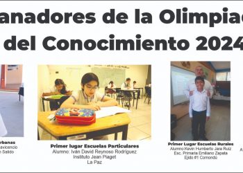 TRIUNFAN 3 ALUMNOS DE LA PAZ Y UNO DE COMONDÚ EN OLIMPIADA DEL CONOCIMIENTO 2024