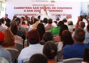 CON UNA INVERSIÓN DE 33.7 MDP, VMCC ENTREGA PAVIMENTACIÓN ENTRE SAN JOSÉ Y SAN MIGUEL DE COMONDÚ