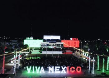 ENCIENDE VMCC ILUMINACIÓN ALUSIVA A LAS FESTIVIDADES DE SEPTIEMBRE EN BCS