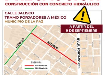 INICIARÁ LA RECONSTRUCCIÓN DE CALLE JALISCO EN LA PAZ