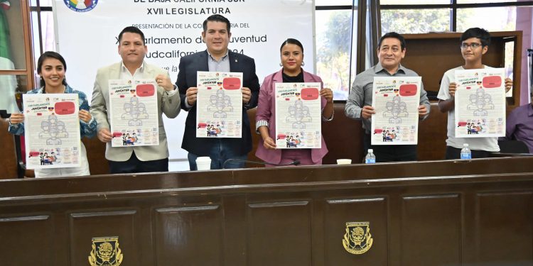 La XVII Legislatura del Congreso del Estado invita a adolescentes y jóvenes de 13 a 18 años para que presenten sus propuestas y puedan ser seleccionados como diputados por un día en el XVII Parlamento de la Juventud Sudcaliforniano 2024 “Para que la juventud se exprese”.