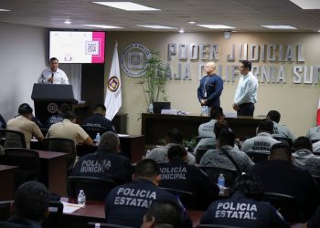 CONCLUYEN 65 OPERADORAS Y OPERADORES, TALLER DEL ACTUAR DEL PRIMER RESPONDIENTE EN LA PAZ