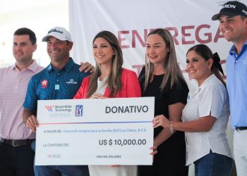 Recibió Presidenta Honoraria de Sistema DIF Los Cabos donativo de “World Wide Technology Championship”