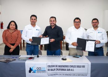 Firman convenio de colaboración Ayuntamiento de Los Cabos y Colegio de Ingenieros Civiles Siglo XXI