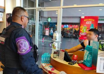 EN MARCHA OPERATIVO LA PAZ SEGURA; RESPALDAN SEGURIDAD EN PLAZAS COMERCIALES