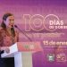 Milena Quiroga rendirá informe por los primeros 100 días de gobierno