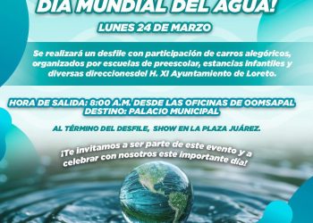 CON DESFILE DE CARROS ALEGORICOS CONMEMORA ESTE DÍA OOMSAPAL EL “DÍA MUNDIAL DEL AGUA”