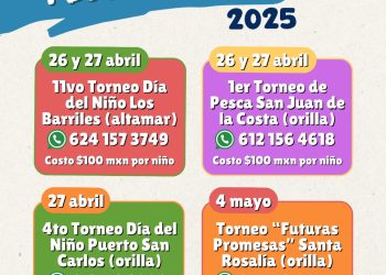 Celebrará FONMAR el día de la niñez con torneos de pesca infantil