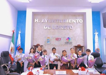 EN SESIÓN EXTRAORDINARIA AYUNTAMIENTO DE LORETO INSTALÓ EL CABILDITO INFANTIL 2025