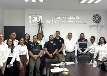 Se reúne el titular de Protección Civil Estatal con representantes consulares de Estados Unidos de América
