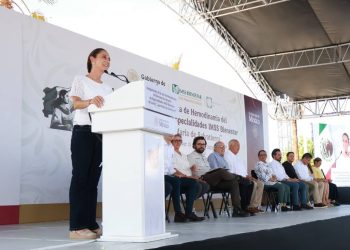 Otra vez la presidenta Sheinbaum evidencia sus afectos hacia la alcaldesa paceña a quien llamó “Milenita”.