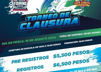 ABREN PRE-REGISTROS DE EQUIPOS CON TARIFA PREFERENCIAL AL TORNEO DE CLAUSURA  “FISHING IN THE FIVE”.