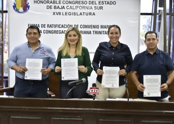 Firman legisladoras convenio con la Congregación “Mariana Trinitaria”