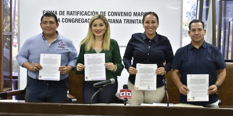 La Diputada Karina Olivas Parra, llamó a todos los sectores de la sociedad sudcaliforniana que cuenten con proyectos, a que hagan equipo con la Congregación “Mariana Trinitaria” y, de manera conjunta, aprovechen los beneficios que ésta brinda, contribuyendo al bienestar y desarrollo de la sociedad.