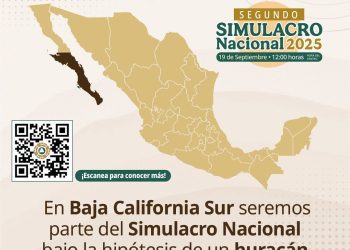 Invita gobierno de Baja California Sur a participar en el Segundo Simulacro Nacional de Protección Civil