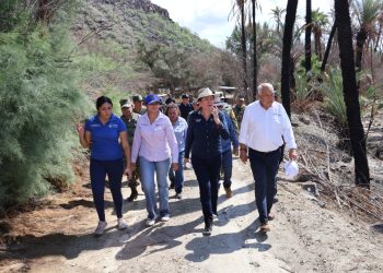 Recorre gobernador Castro Cosío zonas afectadas en San Ignacio y reitera apoyo total a las familias