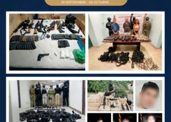 Mesa Estatal de Seguridad informa acciones realizadas del 29 de septiembre al 5 de octubre