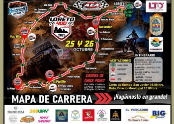 CARRERA “LORETO 400” CERRARÁ CON BROCHE DE ORO “LAS FIESTAS DE FUNDACIÓN LORETO 2025”