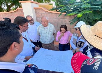 GOBERNADOR DE BCS Y PRESIDENTA MUNICIPAL DE LORETO, SUPERVISAN AVANCES EN PLANTA DE TRATAMIENTO DE AGUAS RESIDUALES