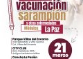 Instalará Salud estatal puestos de vacunación contra sarampión este fin de semana