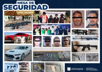 Trabajos de inteligencia y operación permiten la captura de personas, armas y equipo táctico en La Paz y Los Cabos: Mesa de Seguridad