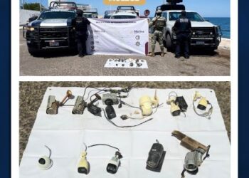 Se aseguran 11 cámaras de videovigilancia durante operativo en Santa Rosalía