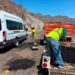 TRABAJA AYUNTAMIENTO DE LORETO EN JORNADA DE BACHEO SOBRE CARRETERA TRANSPENINSULAR