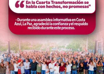 MILENA QUIROGA: “EN LA CUARTA TRANSFORMACIÓN SE HABLA CON HECHOS, NO PROMESAS”