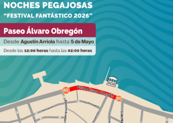 Implementa Ayuntamiento de La Paz cierre vial por “Noches Pegajosas: Festival Fantástico 2026”