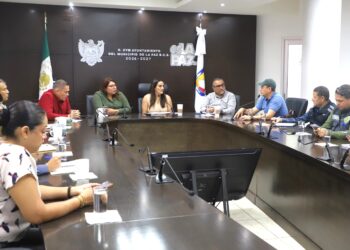 Coordinan Gobierno del Estado y Ayuntamiento de La Paz rehabilitación de vialidades afectadas por lluvias