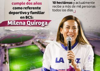 “EL PIOJILLO” CUMPLE DOS AÑOS COMO REFERENTE DEPORTIVO Y FAMILIAR EN BCS: MILENA QUIROGA