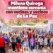 MILENA QUIROGA MANTIENE CERCANÍA CON VECINAS Y VECINOS DE LA PAZ
