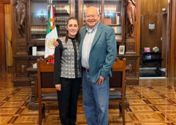 Acuerdan Víctor Castro y Claudia Sheinbaum impulsar proyectos prioritarios para Baja California Sur
